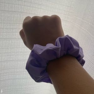 plain lavender color scrunchie